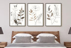 Botanical Line Art Set of 3 Prints. Neutral Wall Art Prints. Plant Prints Minimalist Modern Beige & White Wall Decor. Printable Wall Art. #1 – Printable Wall Art Set