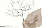 Botanical Line Art Set of 3 Prints. Neutral Wall Art Prints. Plant Prints Minimalist Modern Beige & White Wall Decor. Printable Wall Art. #3 – Printable Wall Art Set (Digital Download) – Digital Download