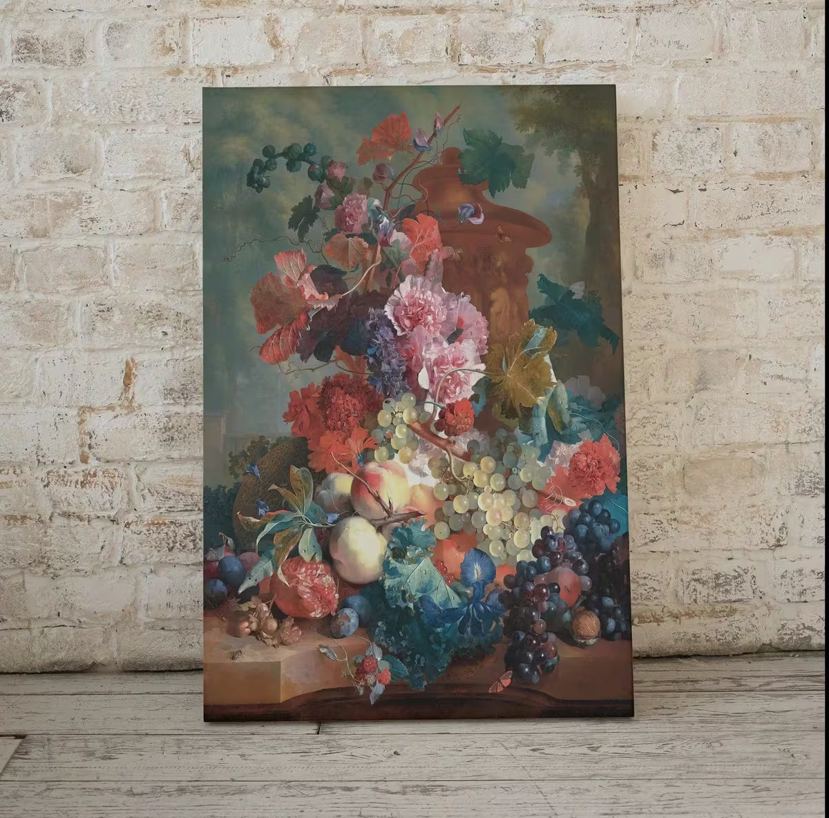 Botanical Painting Still Life Printable Digital Wall Art. Flowers & Fruits Still Art Vintage Print, Antique Retro Colorful Instant Download – Printable Wall Art