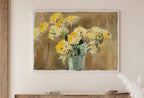 Second included artwork preview from Botanical Painting Still Life Printable Digital Wall Art. Yellow Flowers Vase Still Art Vintage Print, Antique Retro Style Instant Download featuring various scenes.
