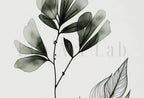 Detail view of artwork from Botanical Print Set of 3. Sage Green Gallery Wall Art. Boho Wild Flowers Printable Art. Abstract Line Art. Watercolor Floral Minimalist #3. (variation 2)
