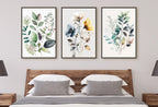 Included artwork preview showing first selection of artworks from Botanical Print Set of 3. Watercolor Gallery Wall Art. Floral Printable Line Art. Wild Flowers Bouquet Art. Minimal Boho Floral Prints. #1.