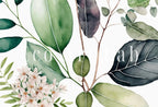 Detail view of artwork from Botanical Print Set of 3. Watercolor Gallery Wall Art. Floral Printable Line Art. Wild Flowers Bouquet Art. Minimal Boho Floral Prints. #1. (variation 2)