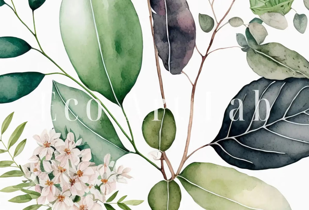 Botanical Print Set of 3. Watercolor Gallery Wall Art. Floral Printable Line Art. Wild Flowers Bouquet Art. Minimal Boho Floral Prints. #1 – Printable Wall Art Set