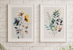 Included artwork preview showing first selection of artworks from Botanical Prints Set of 2. Watercolor Gallery Wall Art. Floral Printable Art. Wild Flowers Bouquet Art. Minimal Boho Floral Prints. #1.