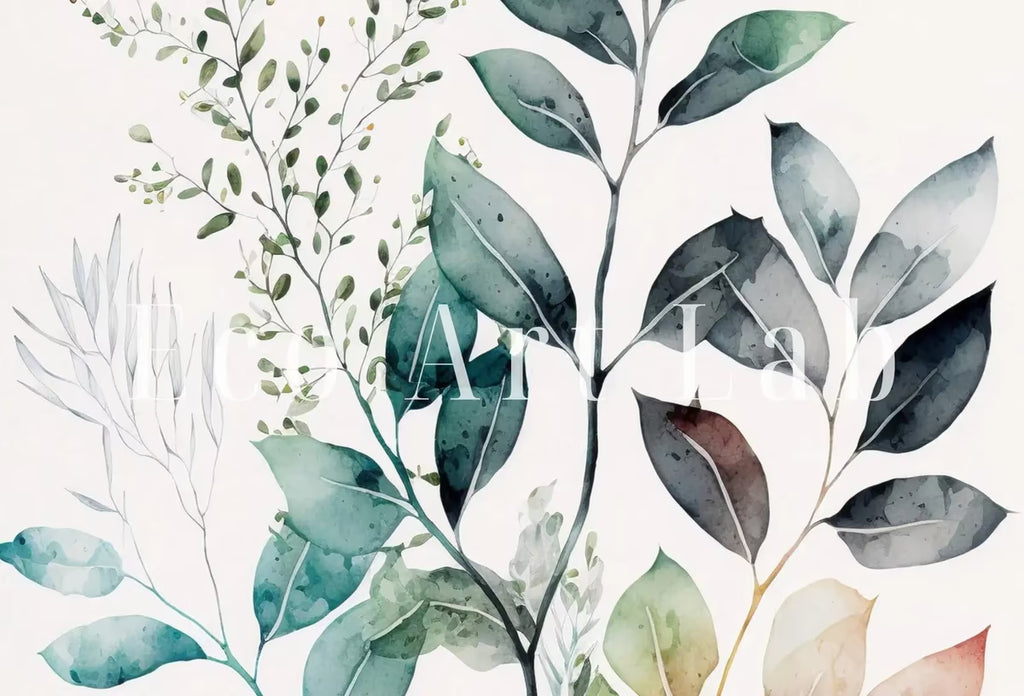 Botanical Prints Set of 2. Watercolor Gallery Wall Art. Floral Printable Art. Wild Flowers Bouquet Art. Minimal Boho Floral Prints. #1 – Printable Wall Art Set