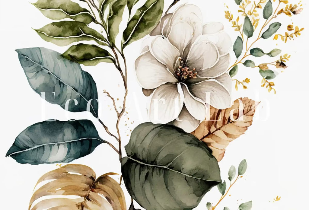 Botanical Prints Set of 2. Watercolor Gallery Wall Art. Floral Printable Art. Wild Flowers Bouquet Art. Minimal Boho Floral Prints. #2 – Printable Wall Art Set