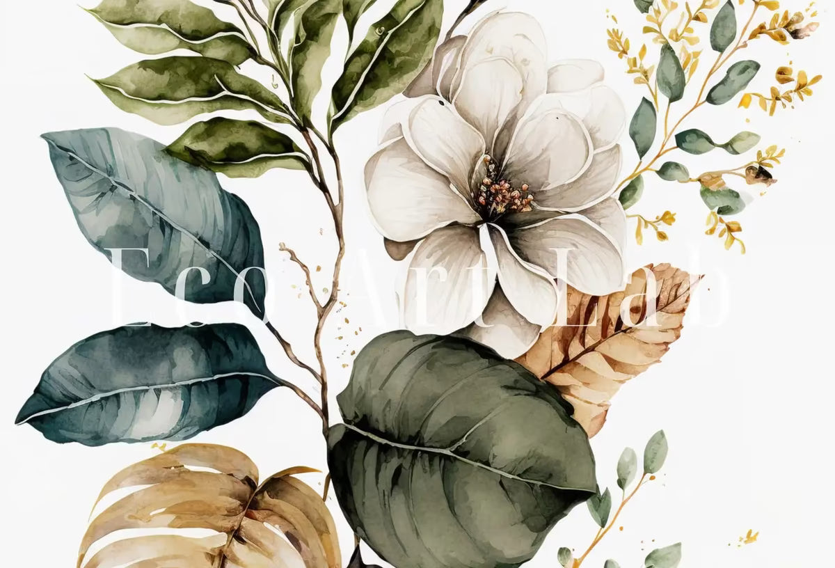 Botanical Prints Set of 2. Watercolor Gallery Wall Art. Floral Printable Art. Wild Flowers Bouquet Art. Minimal Boho Floral Prints. #2 – Printable Wall Art Set