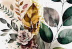 Detail view of artwork from Botanical Prints Set of 2. Watercolor Gallery Wall Art. Floral Printable Art. Wild Flowers Bouquet Art. Minimal Boho Floral Prints. #2. (variation 2)