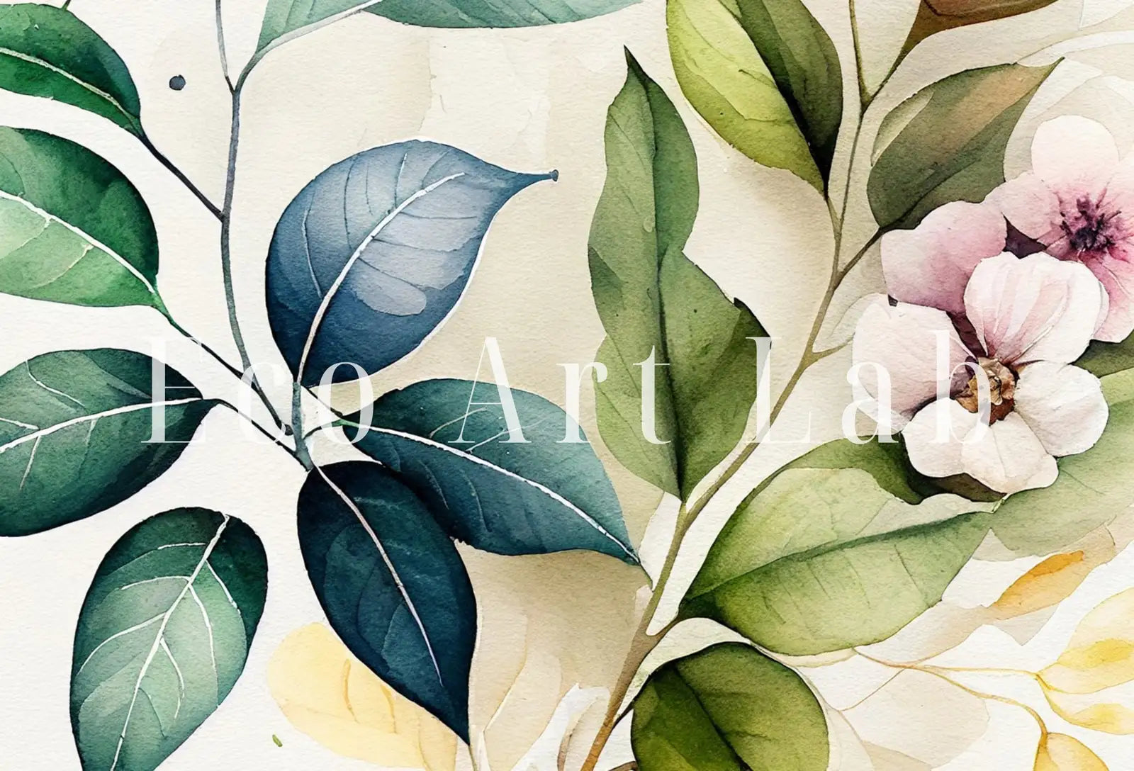 Botanical Prints Set of 2. Watercolor Gallery Wall Art. Floral Printable Art. Wild Flowers Bouquet Art. Minimal Boho Floral Prints. #4 – Printable Wall Art Set (Digital Download)
