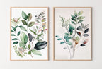 Botanical Prints Set of 2. Watercolor Gallery Wall Art. Floral Printable Art. Wild Flowers Bouquet Art. Minimal Boho Floral Prints. #5 – Printable Wall Art Set