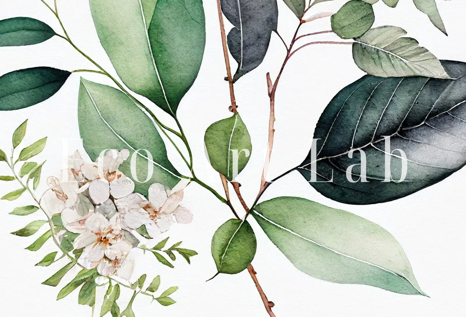 Botanical Prints Set of 2. Watercolor Gallery Wall Art. Floral Printable Art. Wild Flowers Bouquet Art. Minimal Boho Floral Prints. #5 – Printable Wall Art Set (Digital Download)