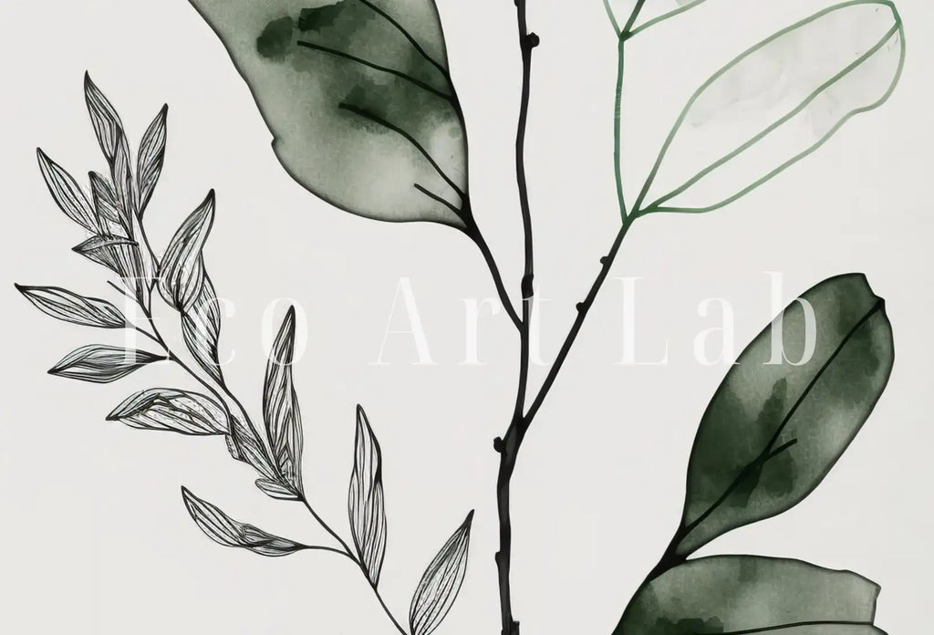 Included artwork preview showing first selection of artworks from Botanical Prints Set of 2. Watercolor Sage Green Gallery Wall Art. Floral Printable Art Wild Flowers Bouquet Art. Minimal Boho Floral Prints.