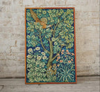 Botanical Wall Art Poster, Vintage Floral Pattern Print. Wildlife Nature Art Nouveau Flowers Bird and Squirrel Digital Printable Wall Art. – Printable Wall Art