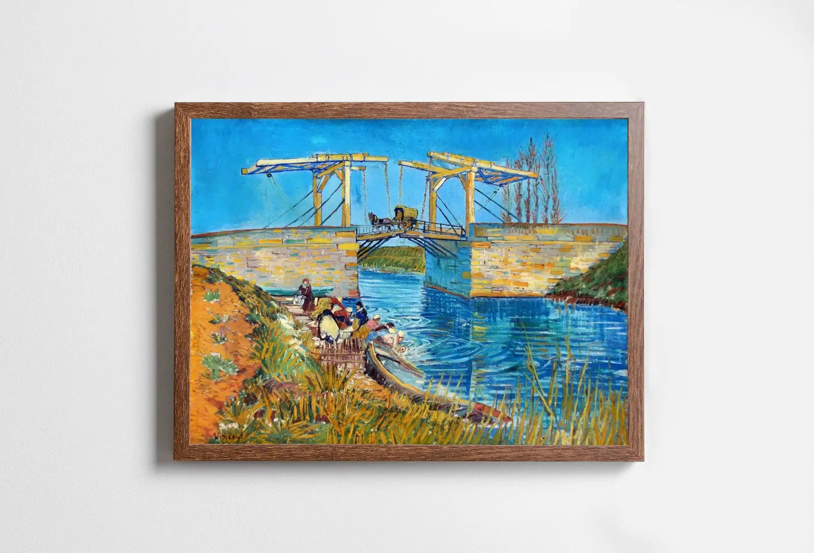 Paysage de pont, peinture de Vincent van Gogh, tableau célèbre à télécharger, tableau de Van Gogh à télécharger instantanément, beaux-arts vintage à télécharger
