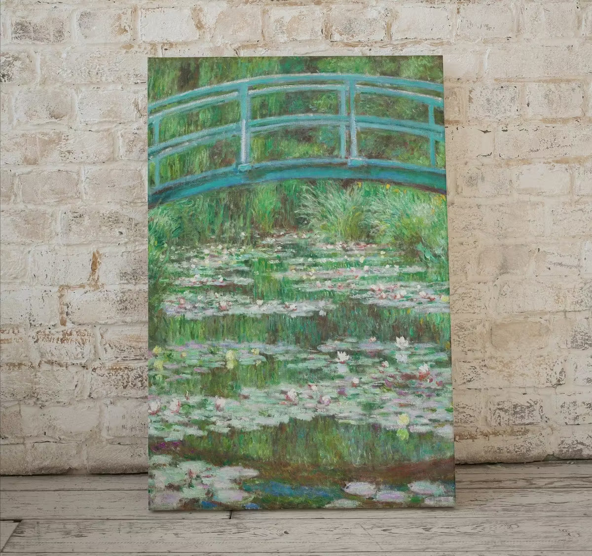 Bridge & Water Lilies Famous Claude Monet Painting. Instant Download Vintage Decor. Monet Botanical Print Printable Wall Art. Vertical Decor – Printable Wall Art