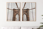Brooklyn Bridge New York Set of 2 Prints. New York Poster, Printable Wall Art, Digital Painting 2 Piece Wall Art, New York Printable Poster – Printable Wall Art Set