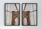 Brooklyn Bridge New York Set of 2 Prints. New York Poster, Printable Wall Art, Digital Painting 2 Piece Wall Art, New York Printable Poster – Printable Wall Art Set