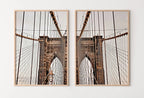 Brooklyn Bridge New York Set of 2 Prints. New York Poster, Printable Wall Art, Digital Painting 2 Piece Wall Art, New York Printable Poster – Printable Wall Art Set (Digital Download) – Digital Download