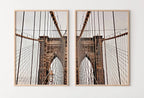 Brooklyn Bridge New York Set of 2 Prints. New York Poster, Printable Wall Art, Digital Painting 2 Piece Wall Art, New York Printable Poster – Printable Wall Art Set