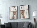 Brooklyn Bridge New York Set of 2 Prints. New York Poster, Printable Wall Art, Digital Painting 2 Piece Wall Art, New York Printable Poster – Printable Wall Art Set