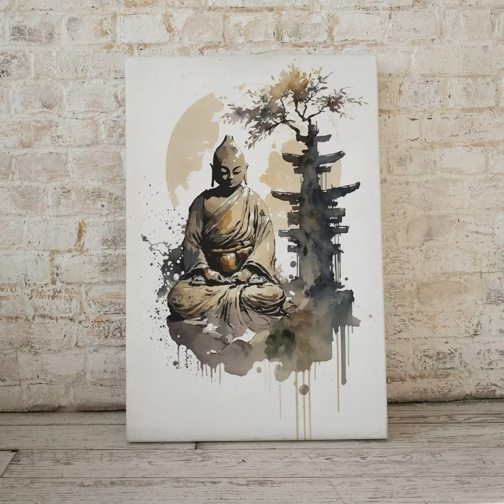 Buddha Zen Wall Art. Printable Wall Art. Watercolor Print. Buddhism Art. Instant Download. Zen Decor. Spiritual Wall Art. Asian Wall Art. #6 – Printable Wall Art