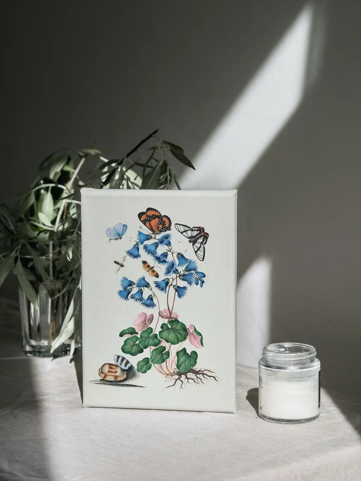 Included artwork preview showing first selection of artworks from Butterfly Flowers and Shells Wall Art Poster, Vintage Butterfly Print, Botanical Prints Decor Flower Market Print Digital Printable Wall Art.