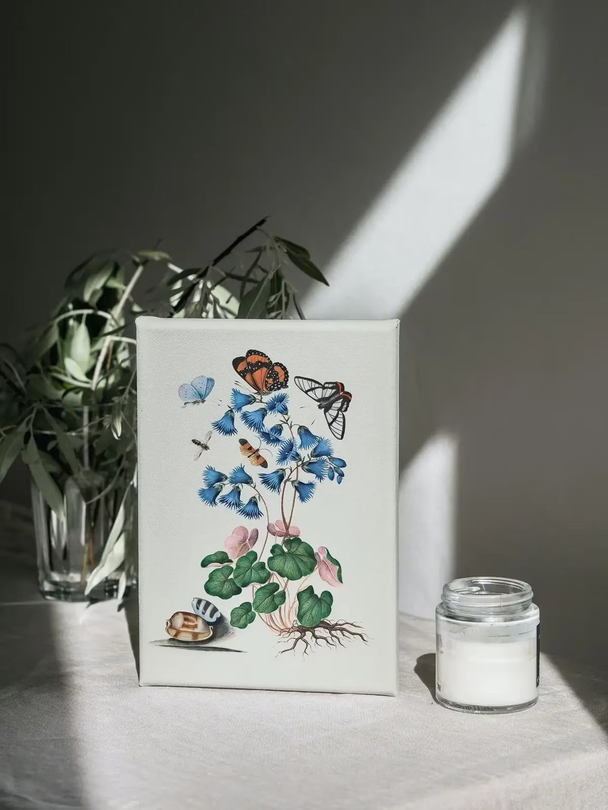 Butterfly Flowers and Shells Wall Art Poster, Vintage Butterfly Print, Botanical Prints Decor Flower Market Print Digital Printable Wall Art – Printable Wall Art