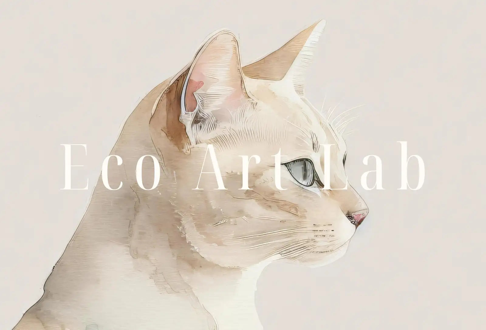 Second included artwork preview from Cat Watercolor Painting. Minimalist Cat Artwork. Printable. White Cat Art. Instant Download Digital Print. Cat Lover Wall Art. Cat Poster. featuring various scenes.