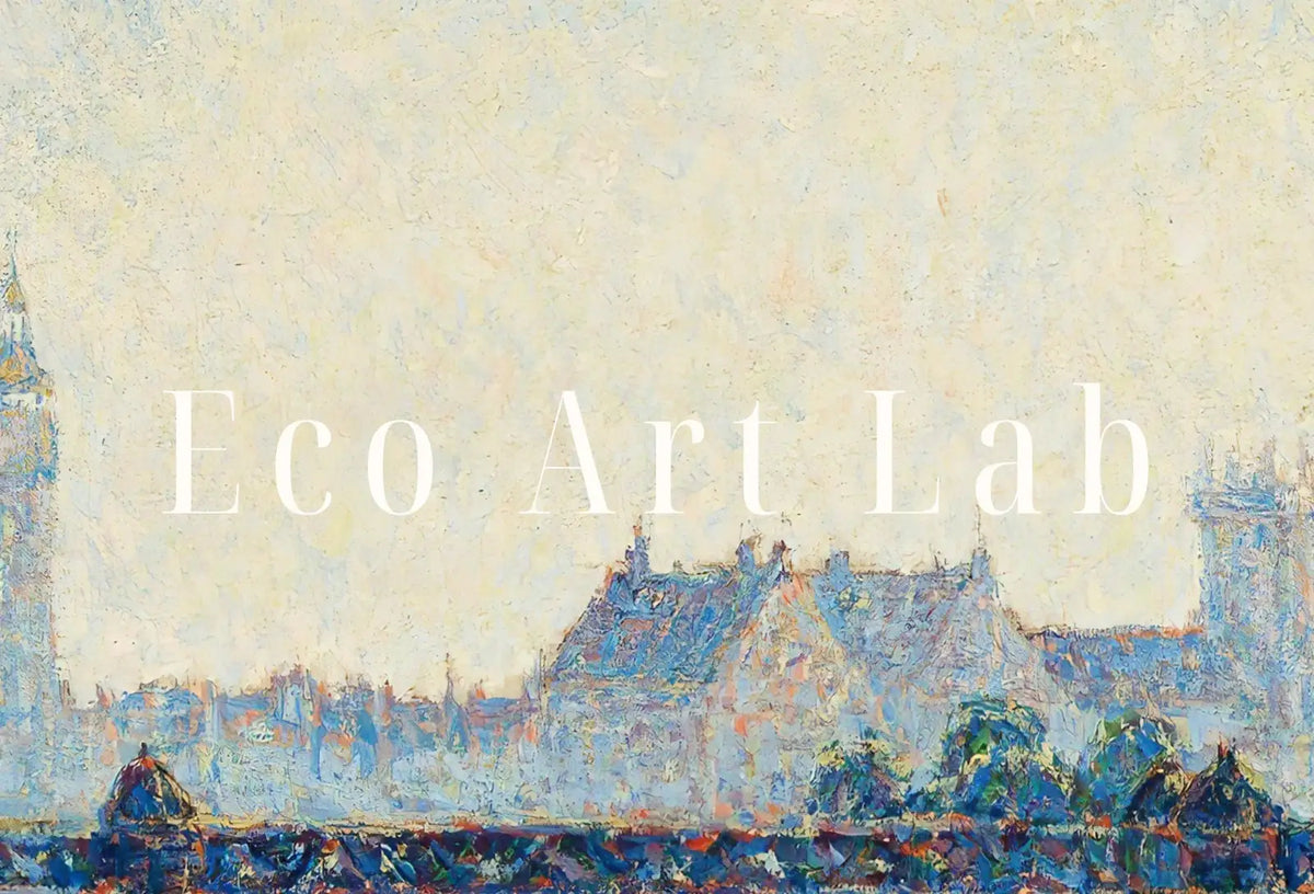 Included artwork preview showing first selection of artworks from Charing Cross Bridge Vintage London Landscape Painting. Vertical Printable Wall Art. Home or Office Decor Print Digital Art Instant Download.