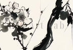 Cherry Blossom Set of 2 Tree Branch Abstract Paintings. Minimalist Original Printable Wall Art. Blooming Floral Painting. Living Room Decor – Printable Wall Art Set