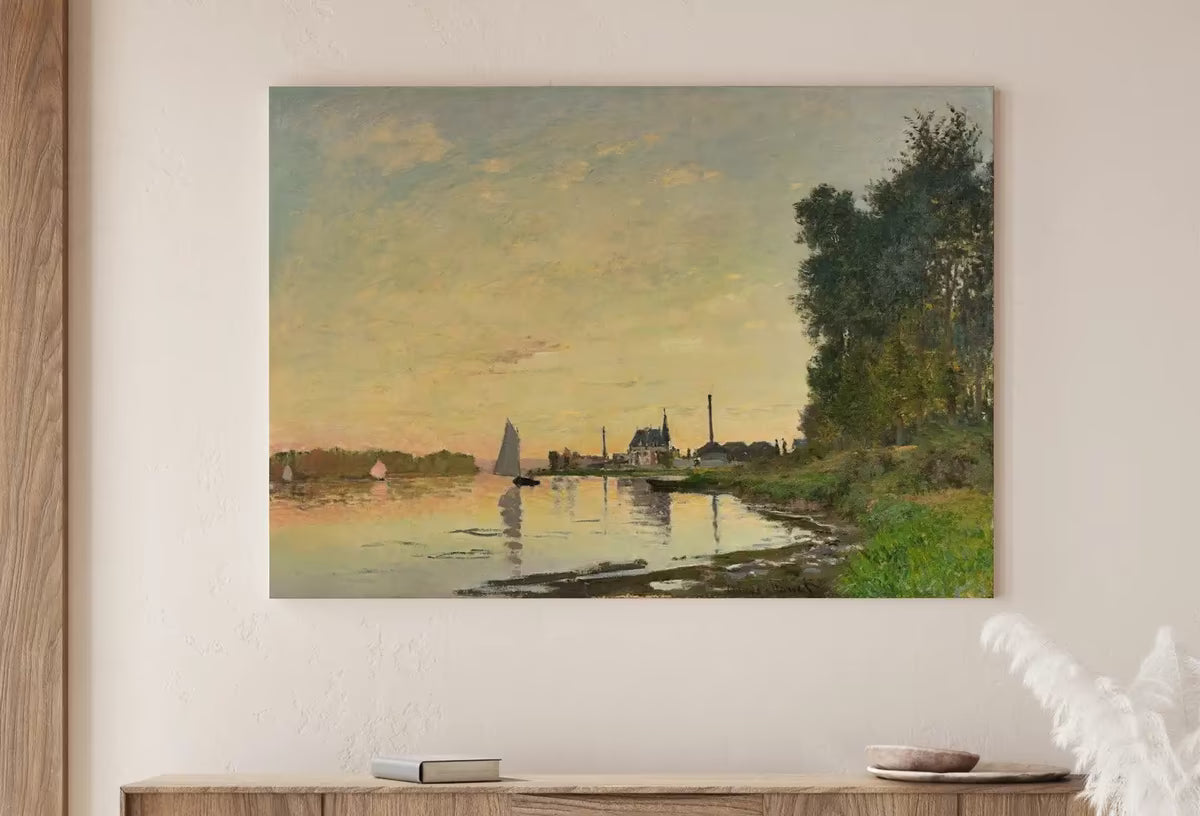 Claude Monet Argenteuil Late Afternoon Famous Painting. Instant Download Vintage Decor. Monet Landscape Printable Wall Art. Vintage Decor – Printable Wall Art