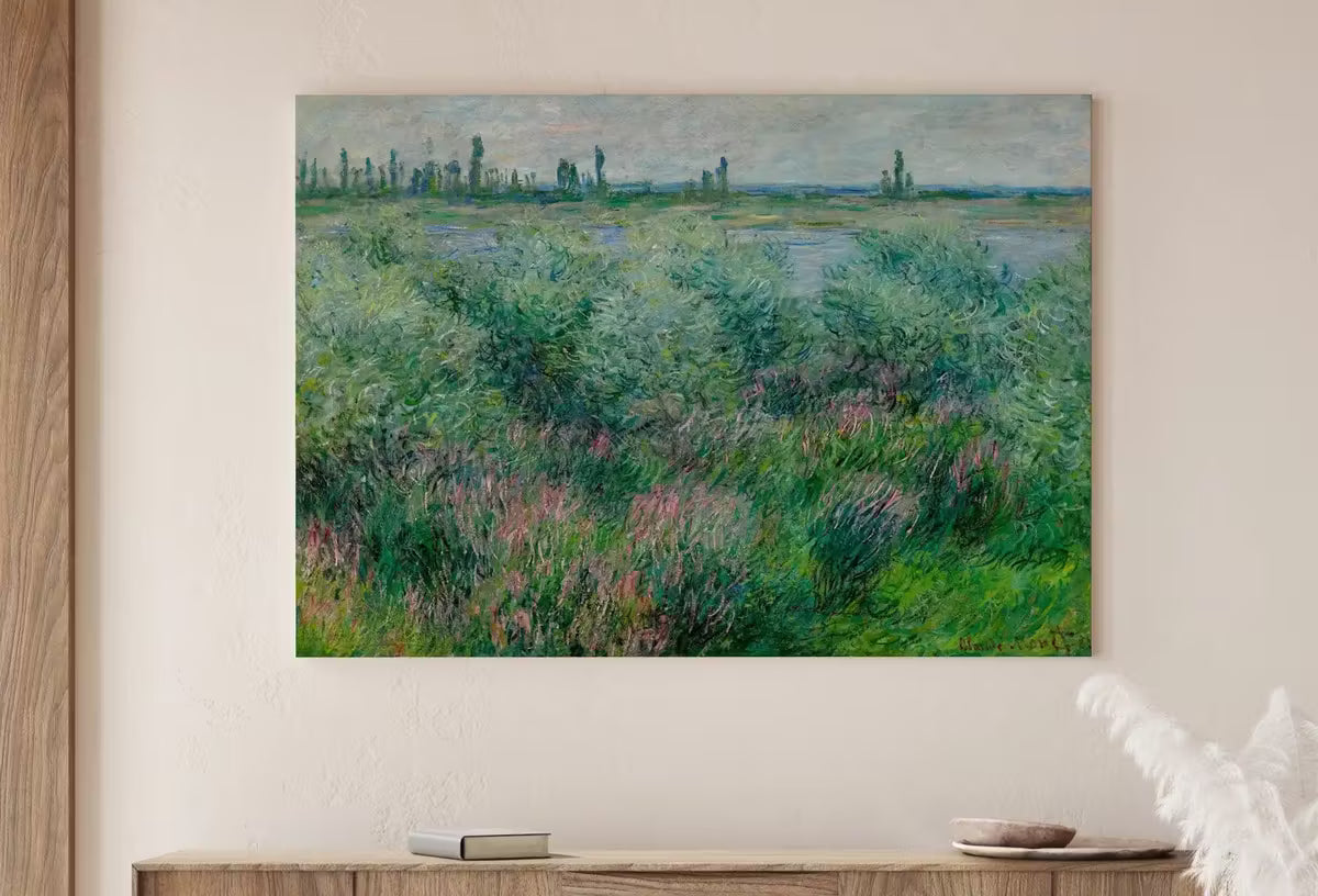 Claude Monet Banks of the Seine Painting Famous Monet Art. Monet Landscape Printable Wall Art. Vintage Art. Instant Download Vintage Decor. – Printable Wall Art