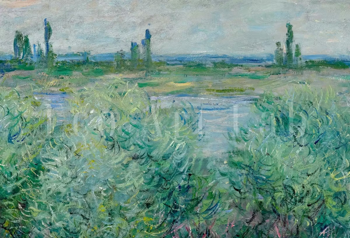 Claude Monet Banks of the Seine Painting Famous Monet Art. Monet Landscape Printable Wall Art. Vintage Art. Instant Download Vintage Decor. – Printable Wall Art