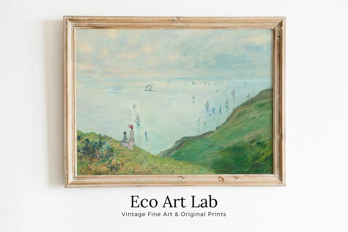 Claude Monet Cliffs at Pourville Painting Famous Monet Art. Instant Download Vintage Decor. Monet Landscape Printable Wall Art Vintage Decor – Printable Wall Art