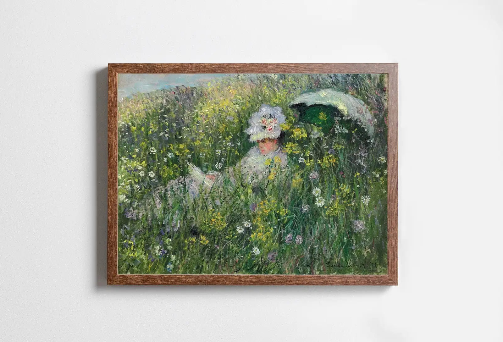 Included artwork preview showing first selection of artworks from Claude Monet "Dans La Prairie" Painting Famous Monet Art. Instant Download Vintage Decor. Vintage Landscape Printable Wall Art. Spring Decor.