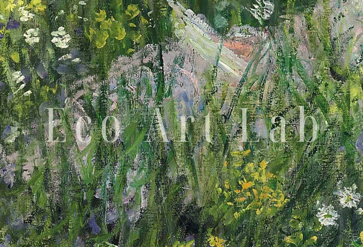 Detail view of artwork from Claude Monet "Dans La Prairie" Painting Famous Monet Art. Instant Download Vintage Decor. Vintage Landscape Printable Wall Art. Spring Decor. (variation 2)