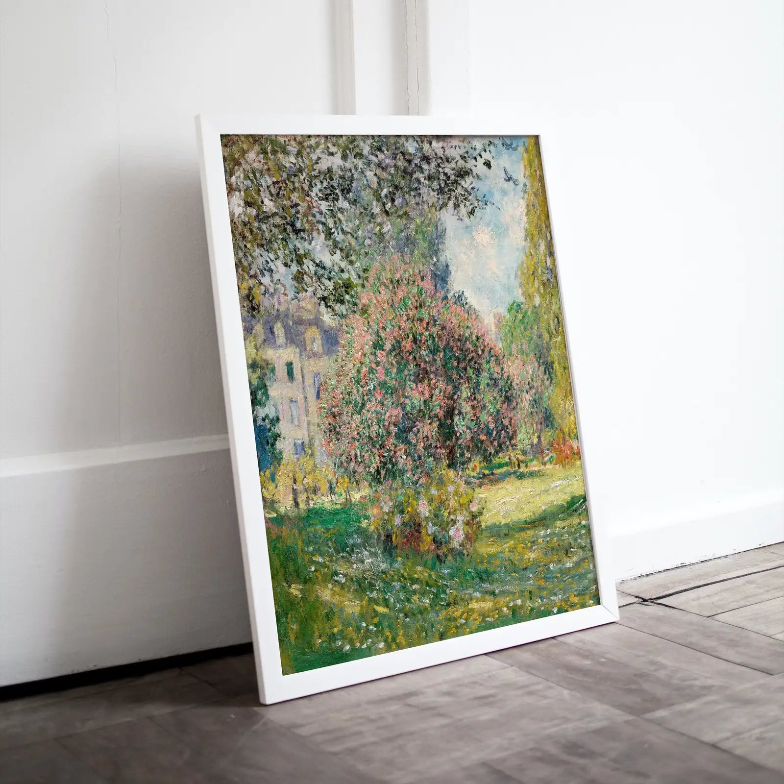 Included artwork preview showing first selection of artworks from Claude Monet Famous Floral Landscape Painting Fine Art. Instant Download Vintage Art. Vertical Printable Landscape Wall Art. Spring Decor.