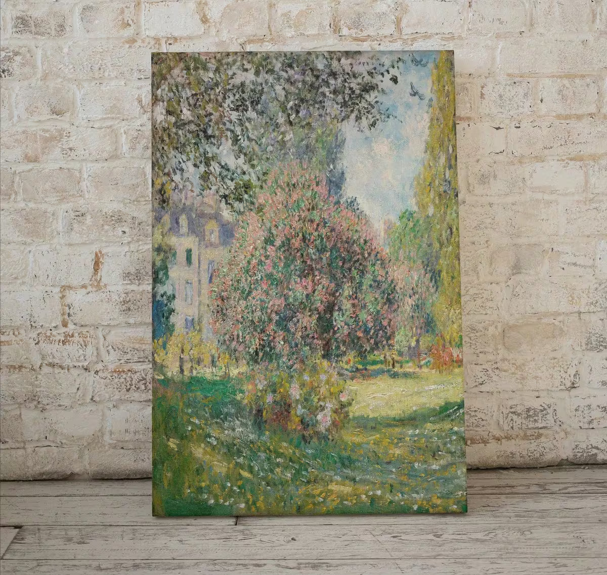 Claude Monet Famous Floral Landscape Painting Fine Art. Instant Download Vintage Art. Vertical Printable Landscape Wall Art. Spring Decor – Printable Wall Art
