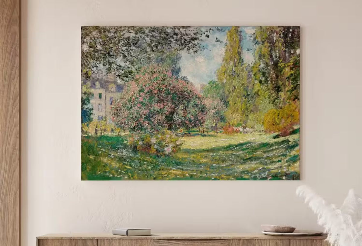 The Parc Monceau by Claude Monet — printable wall art