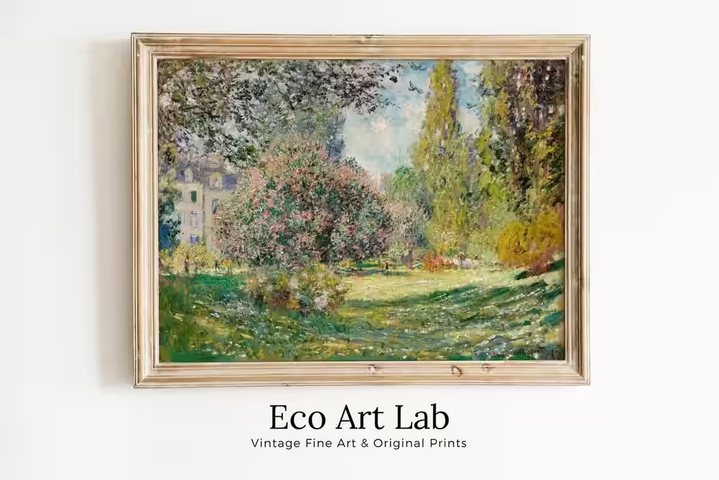The Parc Monceau by Claude Monet — printable wall art