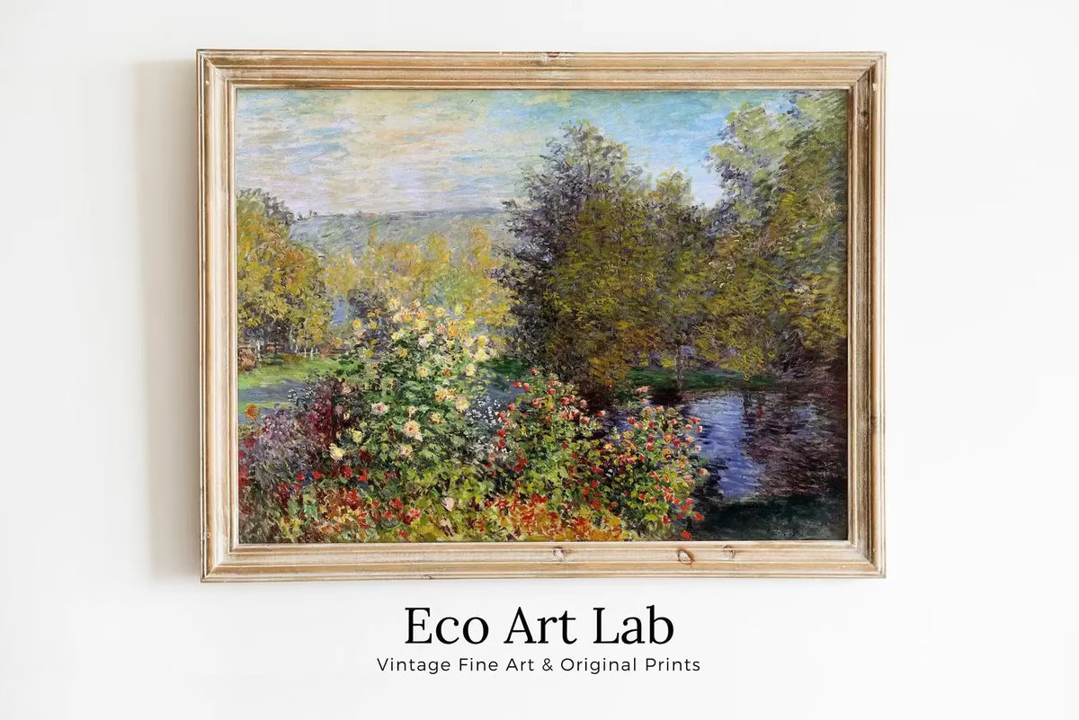 Claude Monet Famous Garden Landscape Painting Fine Art. Instant Download Vintage Art. Vintage Landscape Printable Wall Art. Spring Decor – Printable Wall Art