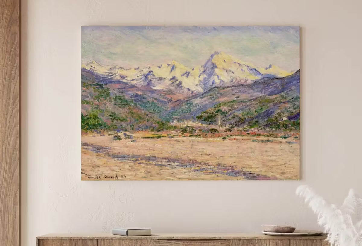 Claude Monet Famous Mountain Landscape Painting. Instant Download Vintage Decor. Monet Mountain Valley Print Printable Art. Vintage Decor – Printable Wall Art