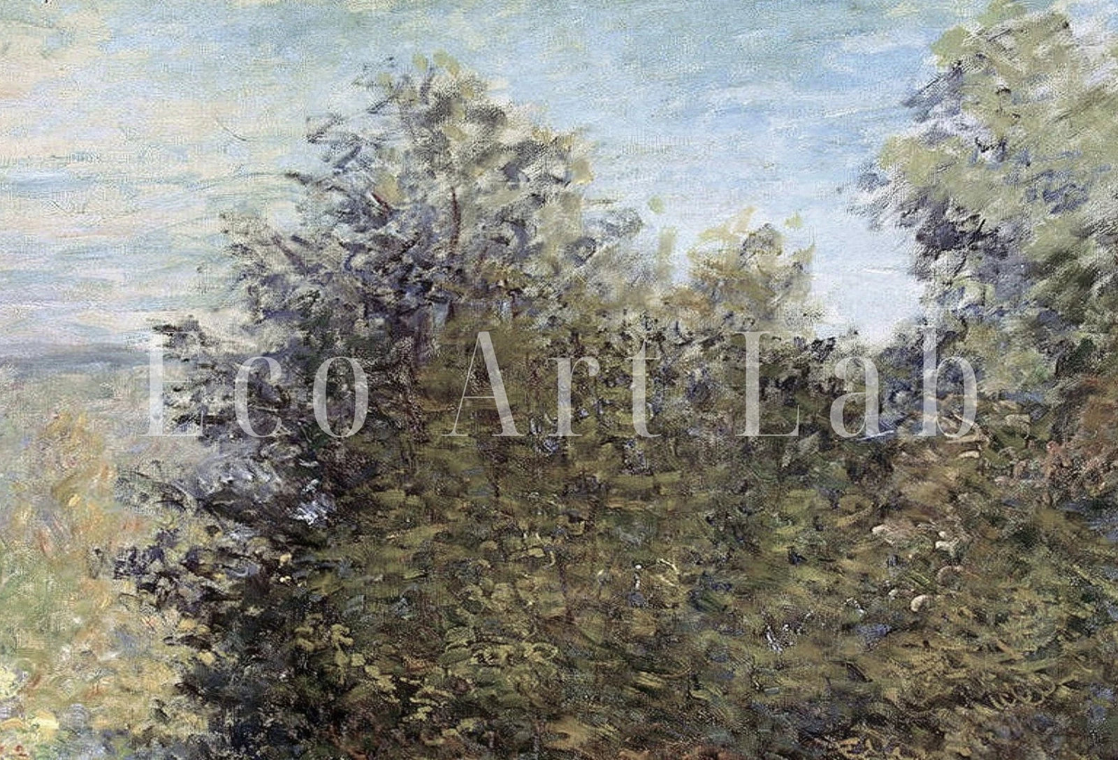 Reproduction d’une célèbre peinture de jardin de Claude Monet : Une œuvre d’art printanière. Téléchargement instantané pour une décoration murale vintage.