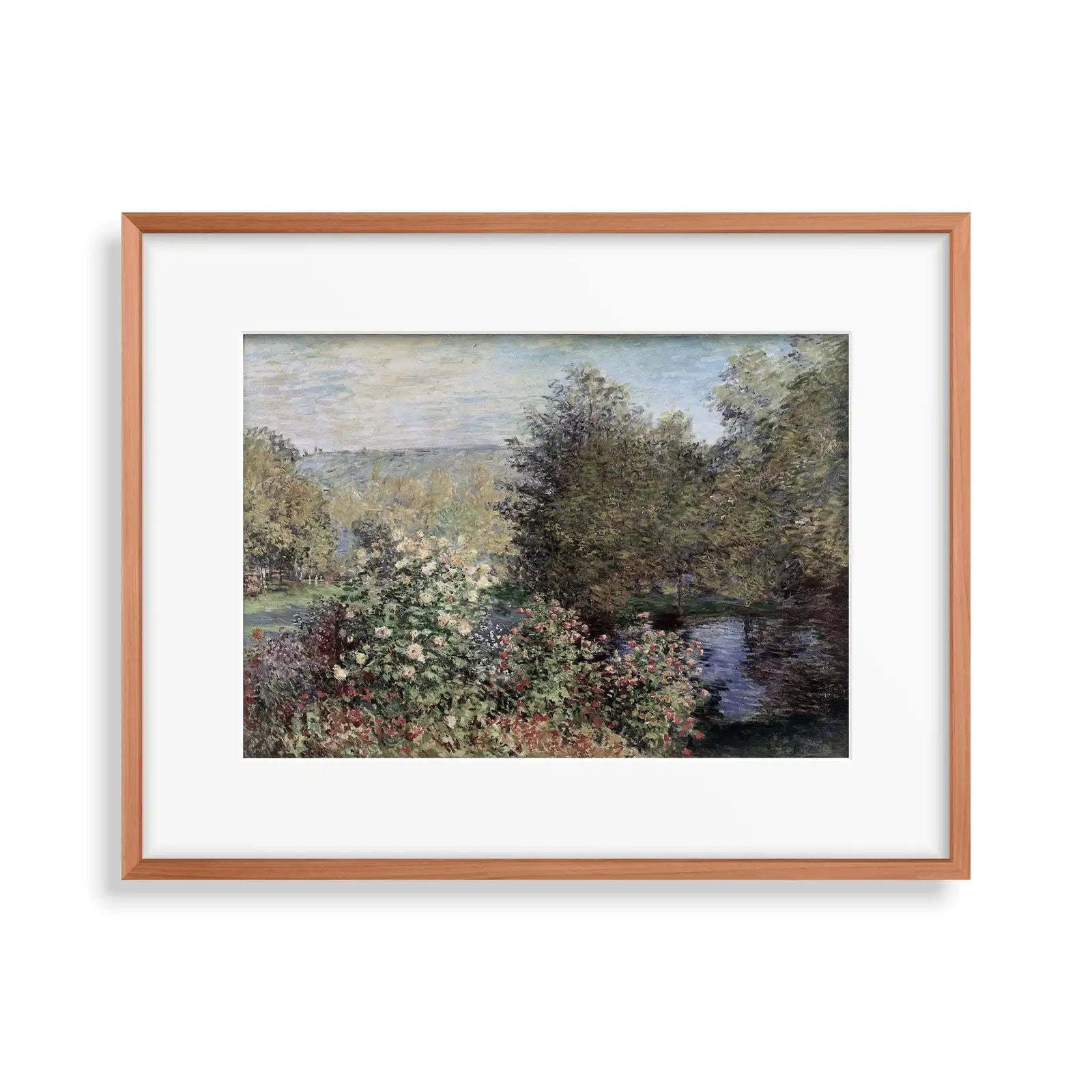 Reproduction d’une célèbre peinture de jardin de Claude Monet : Une œuvre d’art printanière. Téléchargement instantané pour une décoration murale vintage.