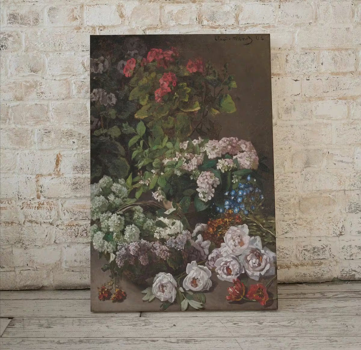 Claude Monet Famous Spring Flowers Still Life Painting. Instant Download Vintage Decor. Monet Botanical Print Printable Art. Vintage Decor – Printable Wall Art