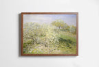 Detail view of artwork from Claude Monet Famous Spring Landscape Painting Fine Art. Instant Download Vintage Art. Blooming Trees Vintage Landscape Printable Wall Art.. (variation 1)