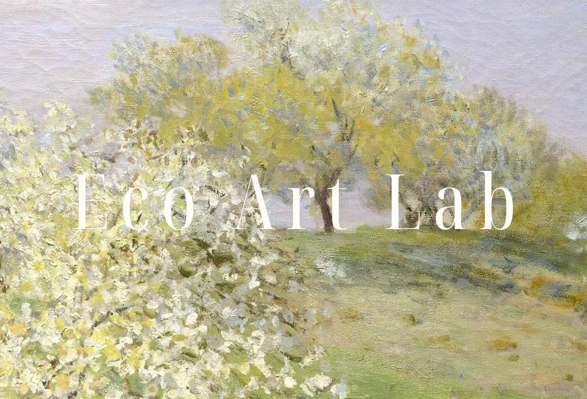 Claude Monet Famous Spring Landscape Painting Fine Art. Instant Download Vintage Art. Blooming Trees Vintage Landscape Printable Wall Art. – Printable Wall Art