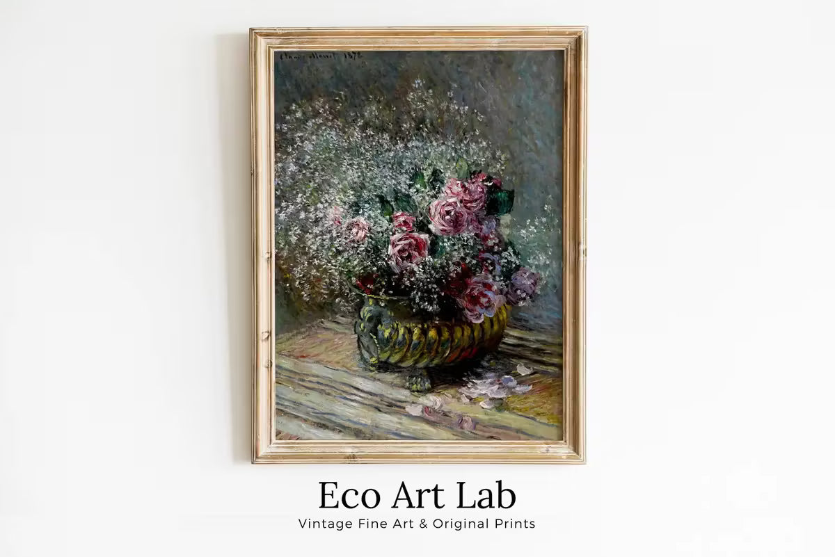 Claude Monet Famous Still Life Flowers Painting. Instant Download Vintage Decor. Monet Botanical Print. Printable Art. Spring Vintage Decor – Printable Wall Art