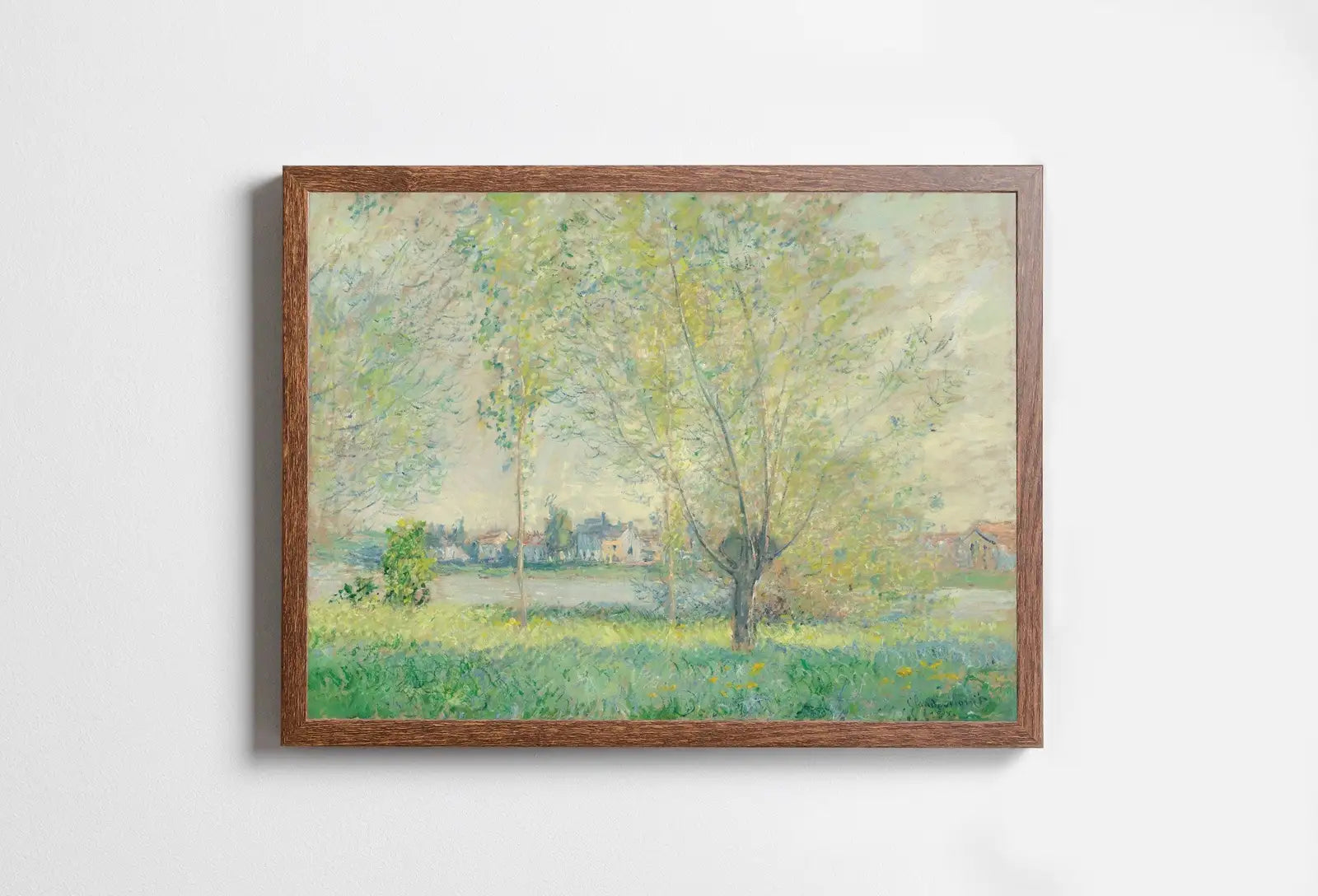 Included artwork preview showing first selection of artworks from Claude Monet Famous Willows Landscape Painting Fine Art. Instant Download Vintage Art. Vintage Landscape Printable Wall Art. Spring Decor.
